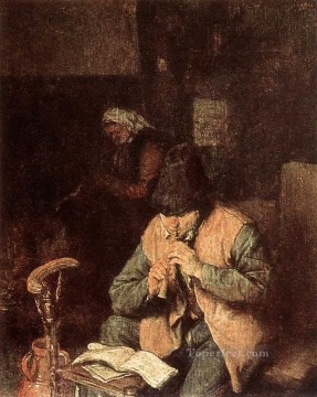 Adriaen van Ostade Painting - Flute Player Dutch genre painters Adriaen van Ostade